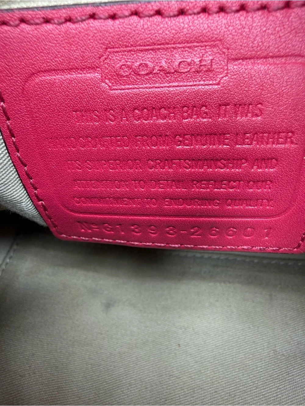 Coach small Pink Leather Shoulder Bag/crossbody with Tassels 11”x7” see pictures